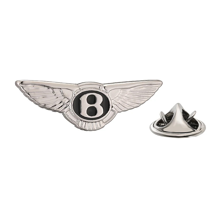 High grade brand car logo letter B Brooch Lapel Pin men\'s and women\'s fashion jewelry clothing backpack Badge Party Gift