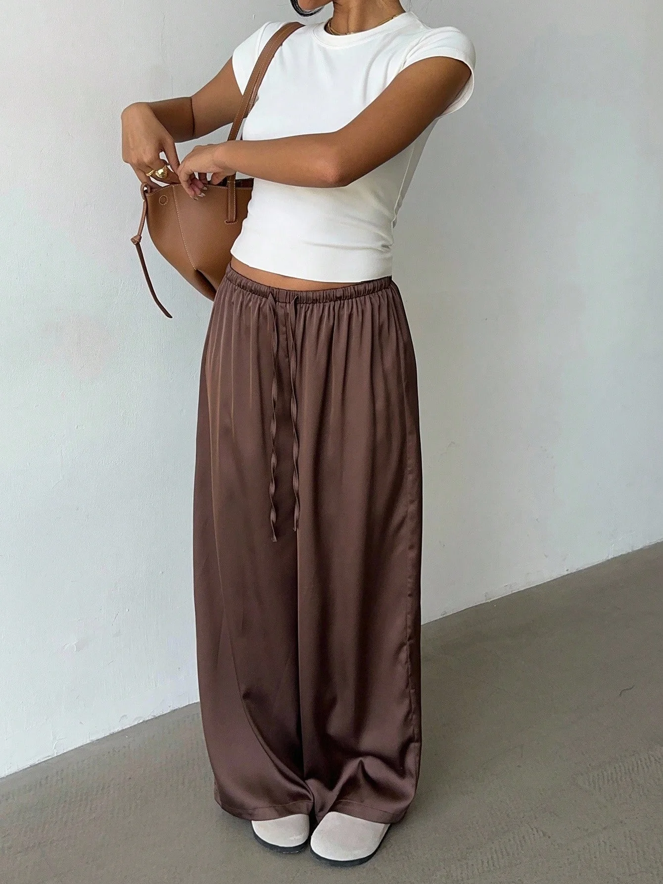 الربيع والخريف جديد المألوف النمط الأوروبي والأمريكي بلون السراويل المستقيمة