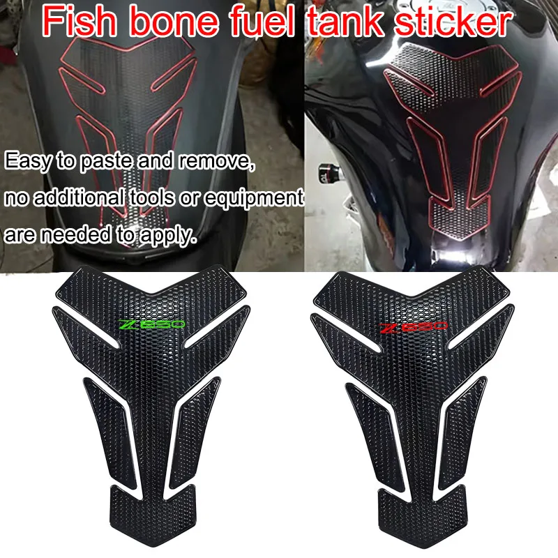 

For Z650 Z 650 Motorcycle universal 3D Carbon Look Motorcycle Tank Pad Protector Decal