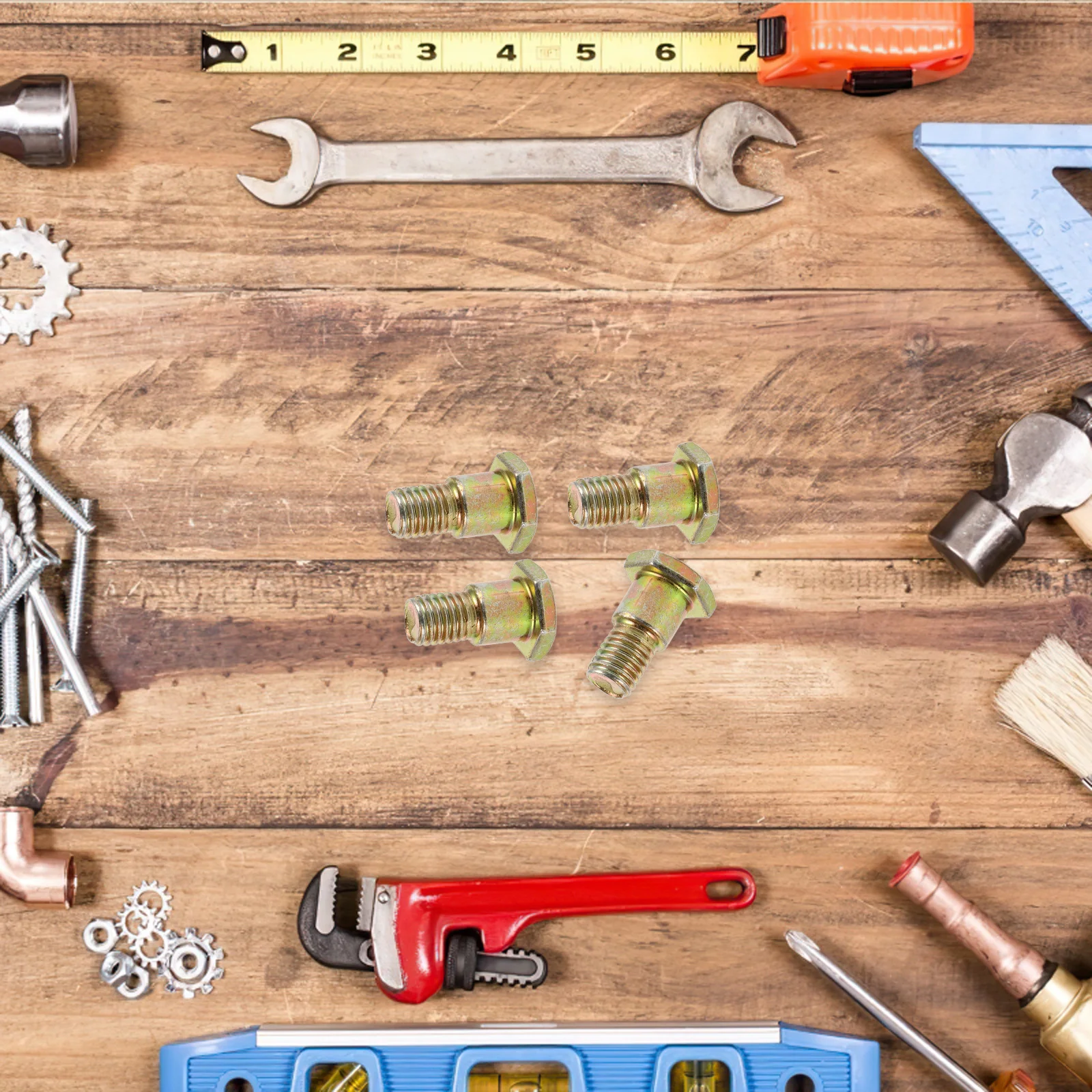 

4pcs Motorcycle Side Support Screw Heavy-Duty Iron Adjustable Bracket For Electric Scooter Kickstand Stable Parking Durable