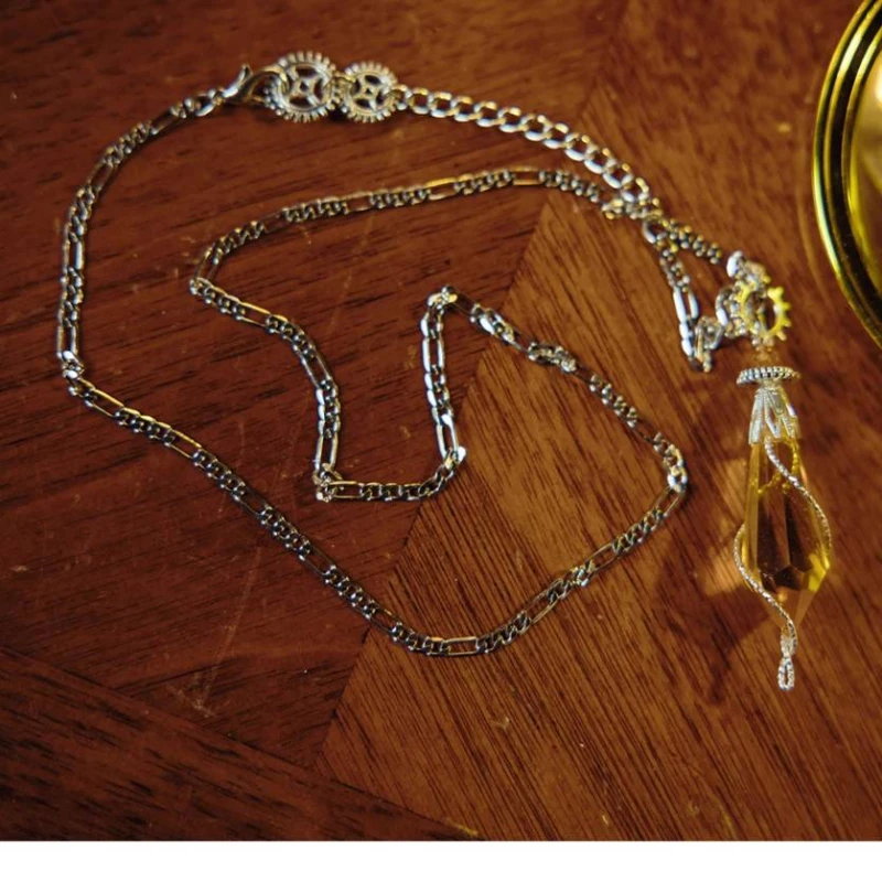 Heer Van De Mysteries Ketting Voor Vrouwen Cosplay Klein Moretti Kettingen Vrouw Gele Kunstmatige Kristallen Hanger Liefhebbers Geschenken