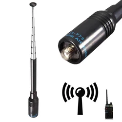 NA-773 SMA-F UHF+VHF Handheld Telescopic Antenna for BAOFENG UV-5R/82/B5/B6 888S