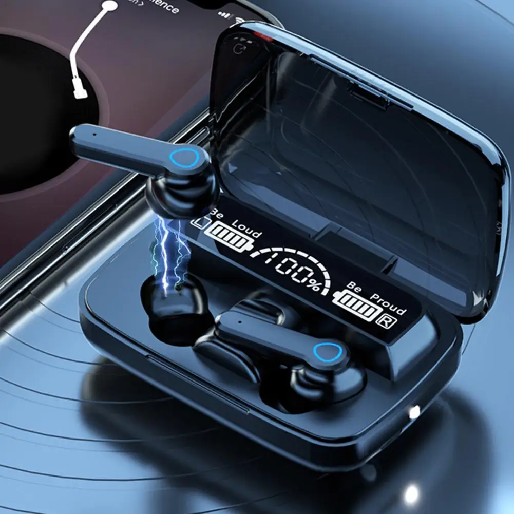 Беспроводная Bluetooth-гарнитура M19, игровая Tws-гарнитура с шумоподавлением, мини-внешний аккумулятор для экстренных ситуаций