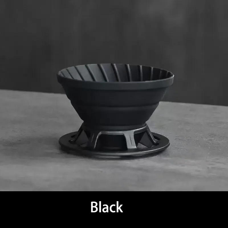 Silicone Foldable Coffee Filter Reusable Camping coffee cup filter paper Dripper Brewing Funnel Filter Cup1-2Cups Barista tools