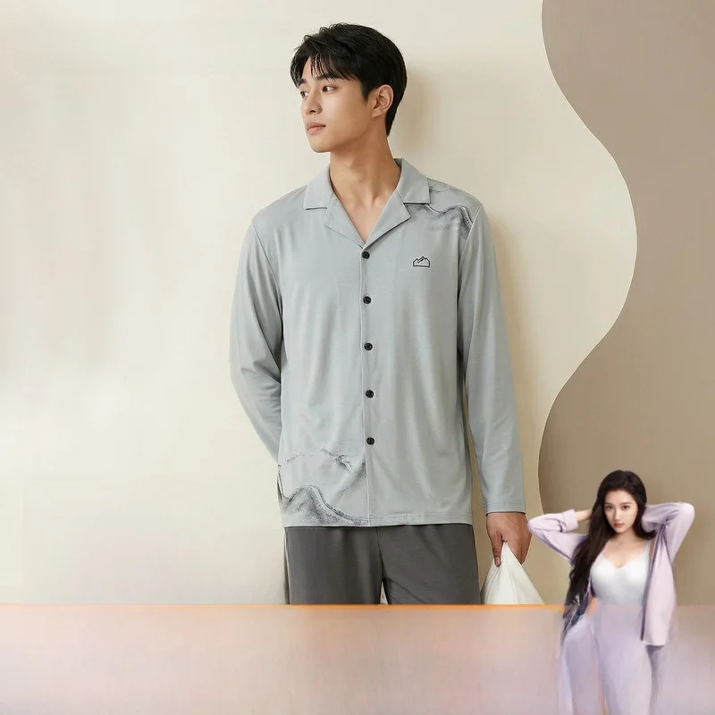 goso-mens-cotton-spwear-long-sve-home-clothes-set-spring-new-sle-comfortable-underwear-for-teenagers-and-couples
