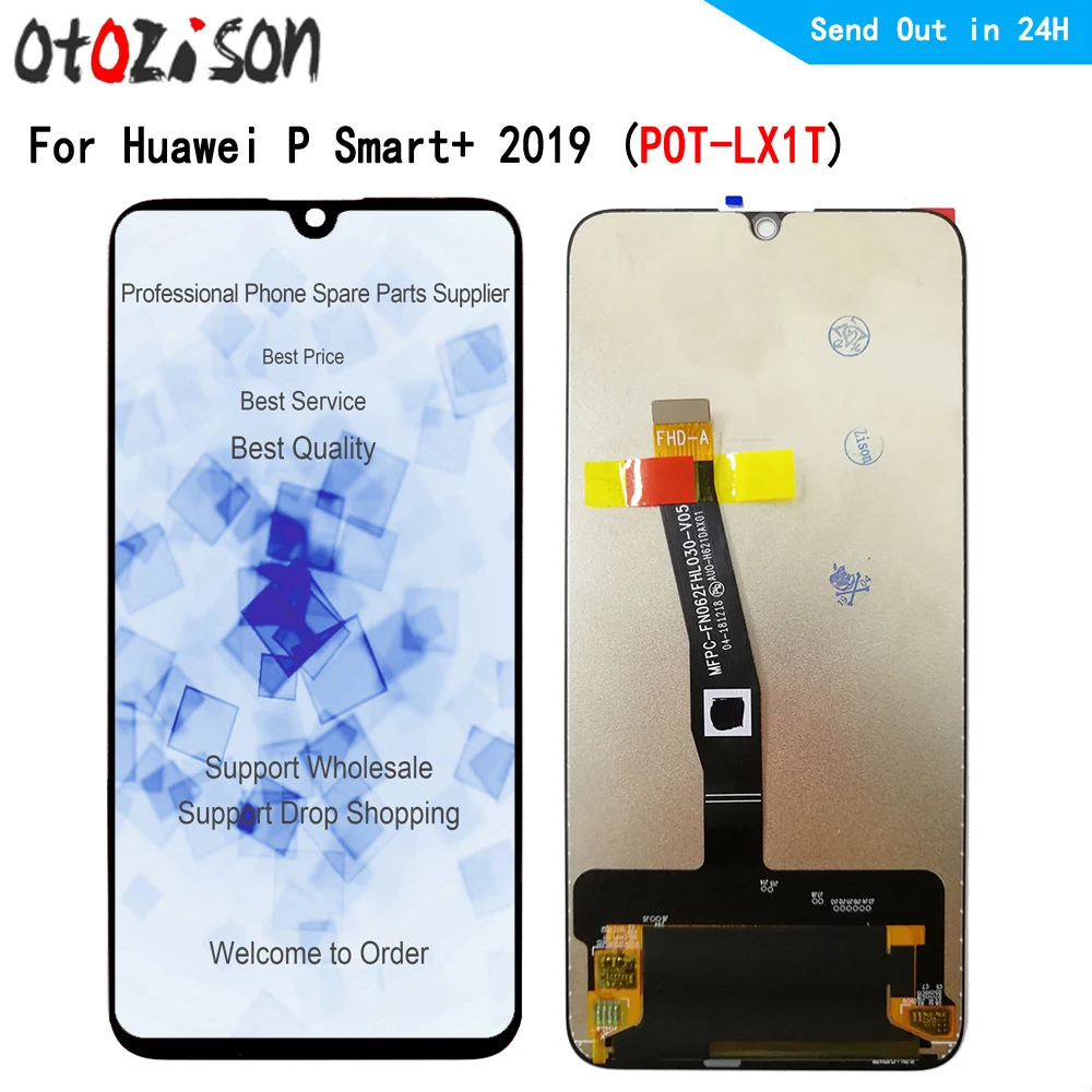 

6.21" IPS LCD For Huawei P Smart+ 2019 POT-LX1T LCD Display Touch Screen Digitizer With Frame Assembly For P Smart plus 2019