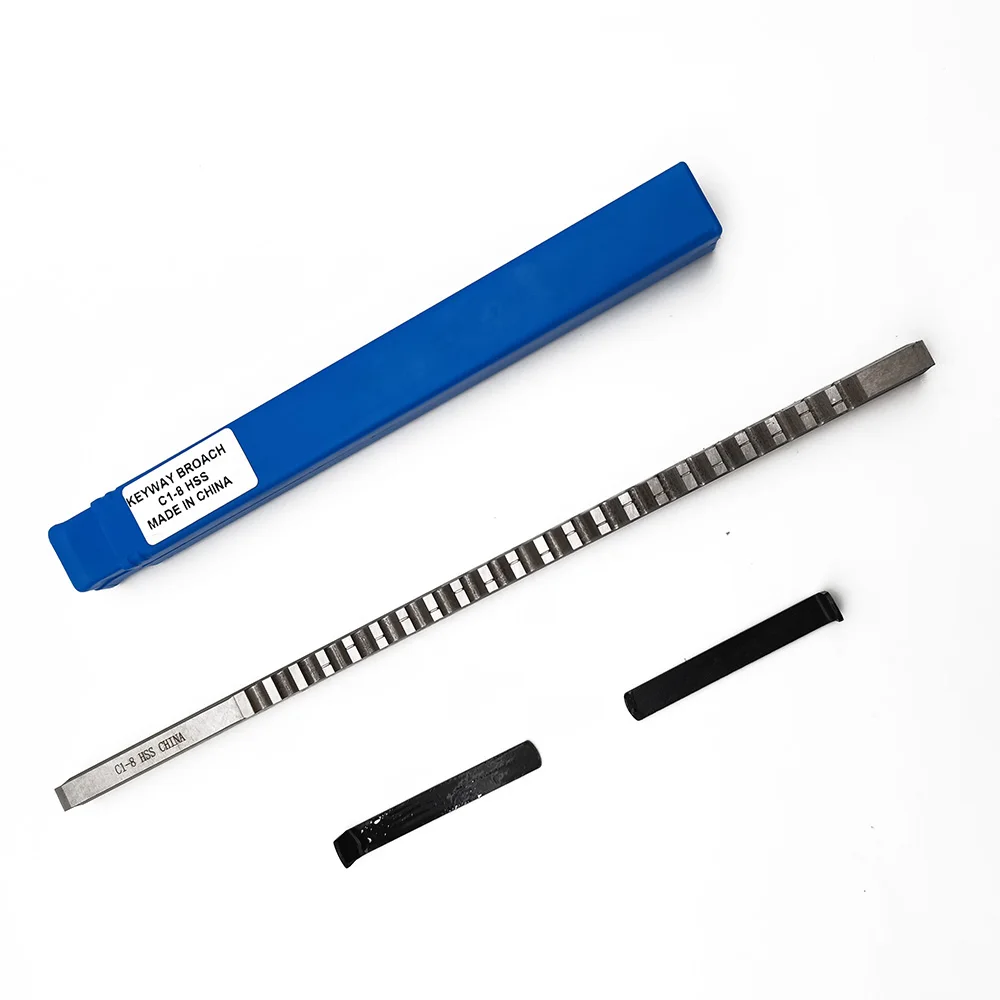 JHZ forKeyway Broach 8mm 6mm 5mm C Push Type Metric Size Broach High Speed Steel Keyway Cutting Tool for  Router knife