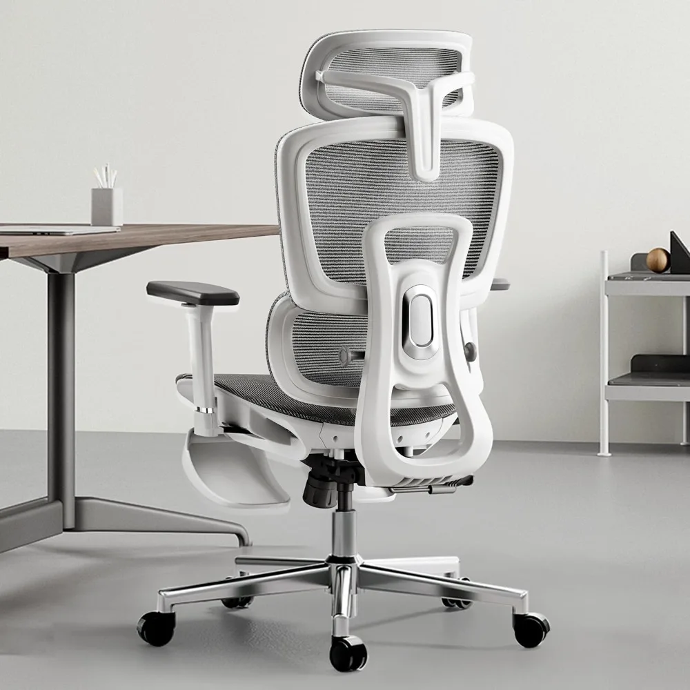 Ergonomic Office Chair with 3D Adjustable Armrests, Adjustable Lumbar Support High Back for Computer Chair