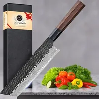 Beef Knife,damask Steel Kitchen Knife,7.2 Inch Vg10 Precision Knife,Japanese Steel Professional Kitchen Knife with Wooden Handle