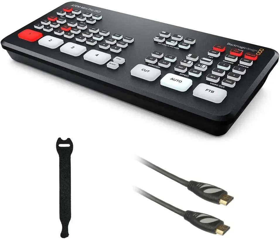 خصم مبيعات الصيف على الشحن السريع لجهاز ATEM Mini Pro ISO Live Stream Switcher متعدد العرض