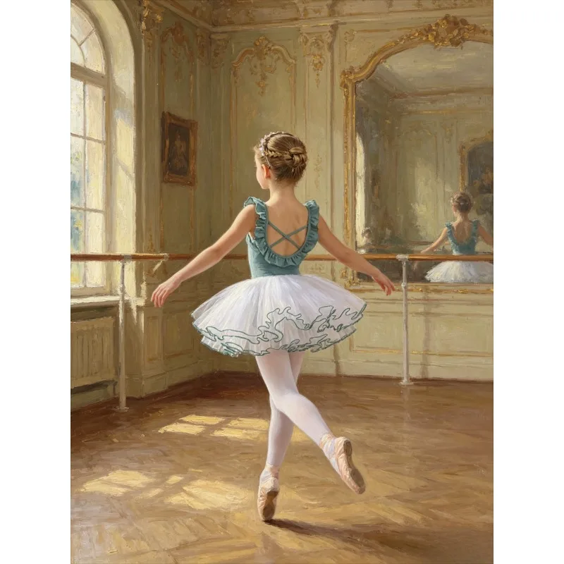

Summer Ballet Dancewear Pure Cotton Tutu Skirt Comfortable Breathable Leotard for Daily Training Dance Class Stage Performance