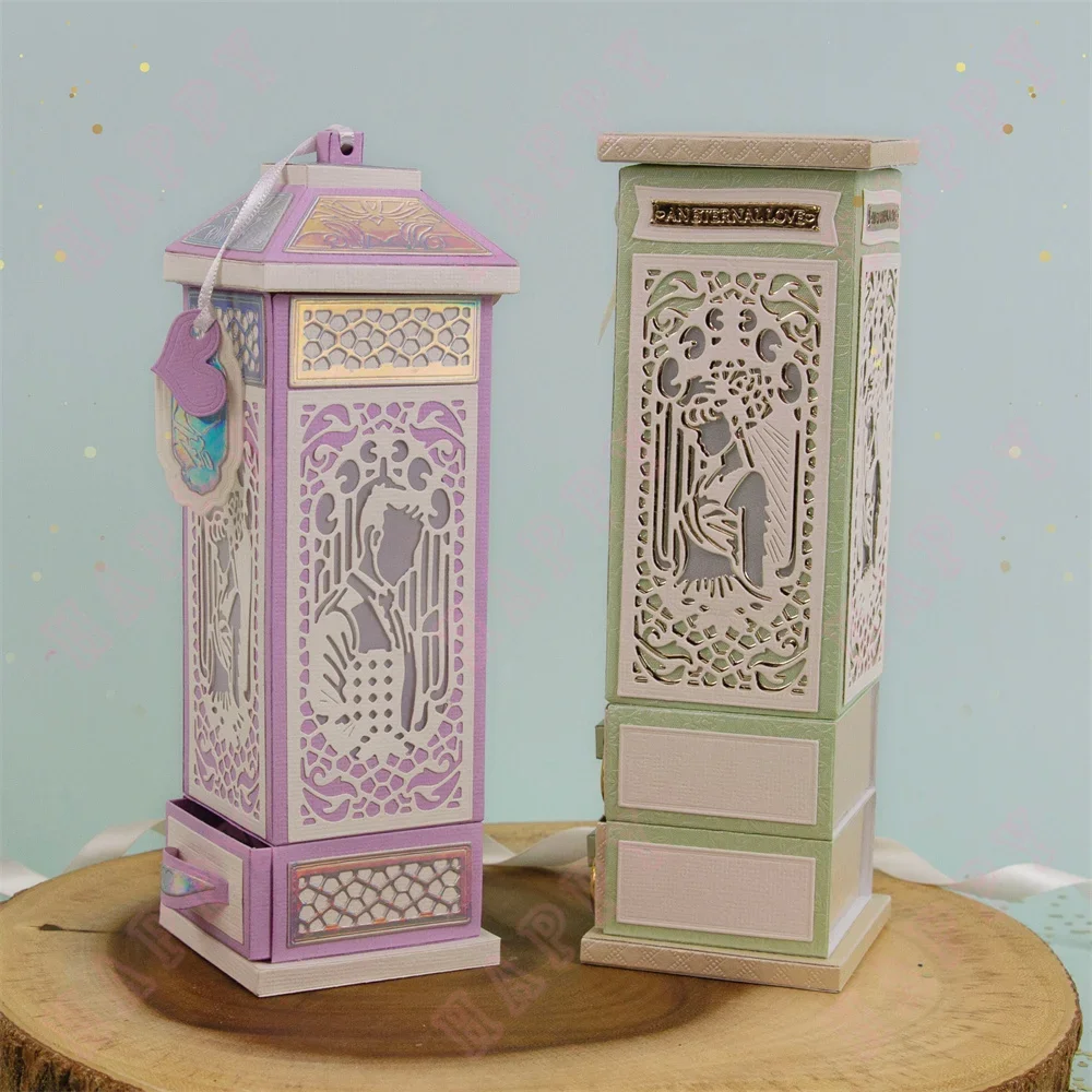 Small Lantern Dies New Arrival Cut Die Various Card Series Scrapbooking Paper Craft Knife Mould Punch Dies Eternal Love Lantern