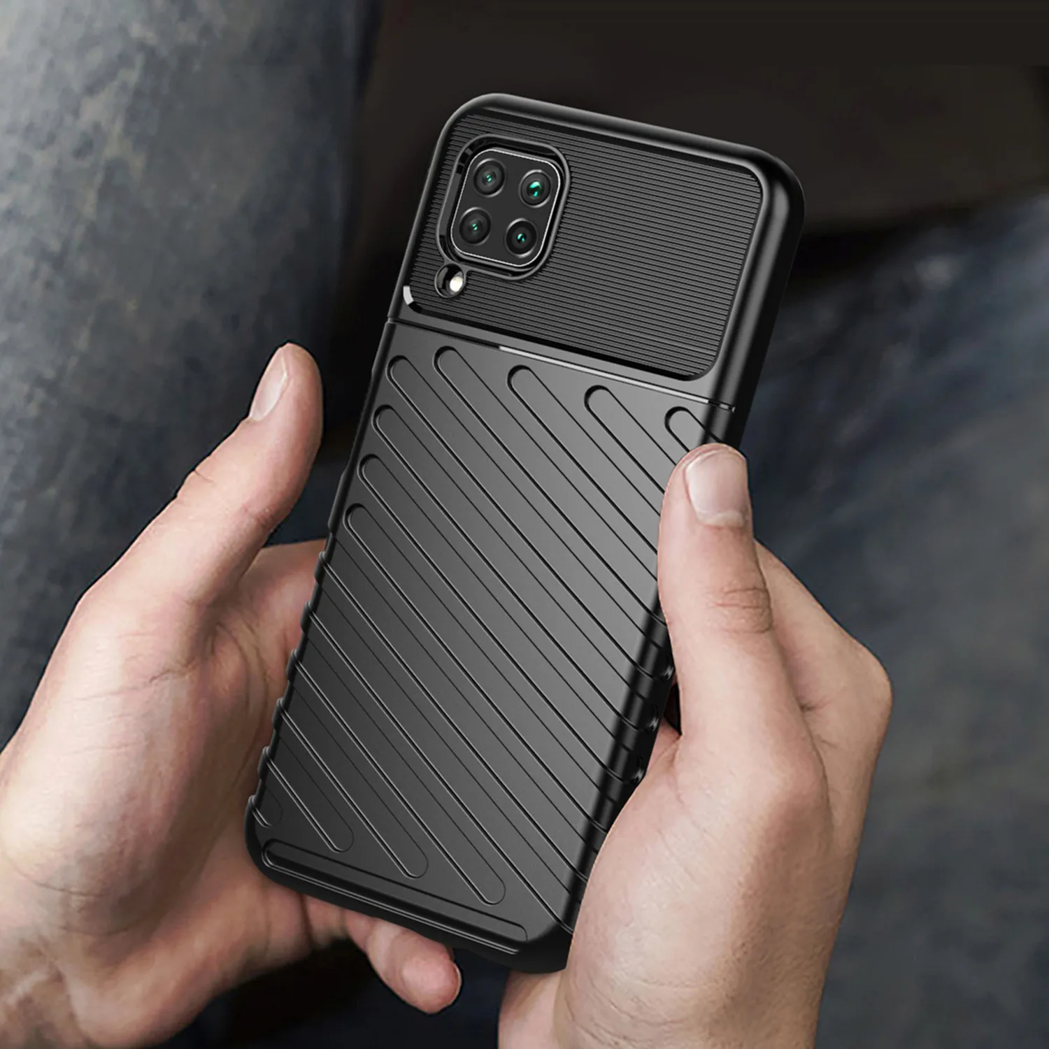 Luxury Shockproof Case for Huawei p40 lite P40 P30pro nova 6se 7i P smart 2021 Thunder Phone Cover For P40 lite E nova6 se P30 view 5