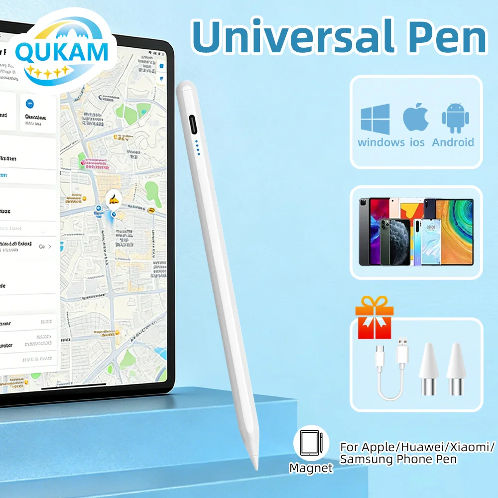 

Новый универсальный стилус 2026 года для емкостных экранов Android: сенсорная ручка для планшетов Huawei, Xiaomi, Samsung и мобильных телефонов, магнитная ручка