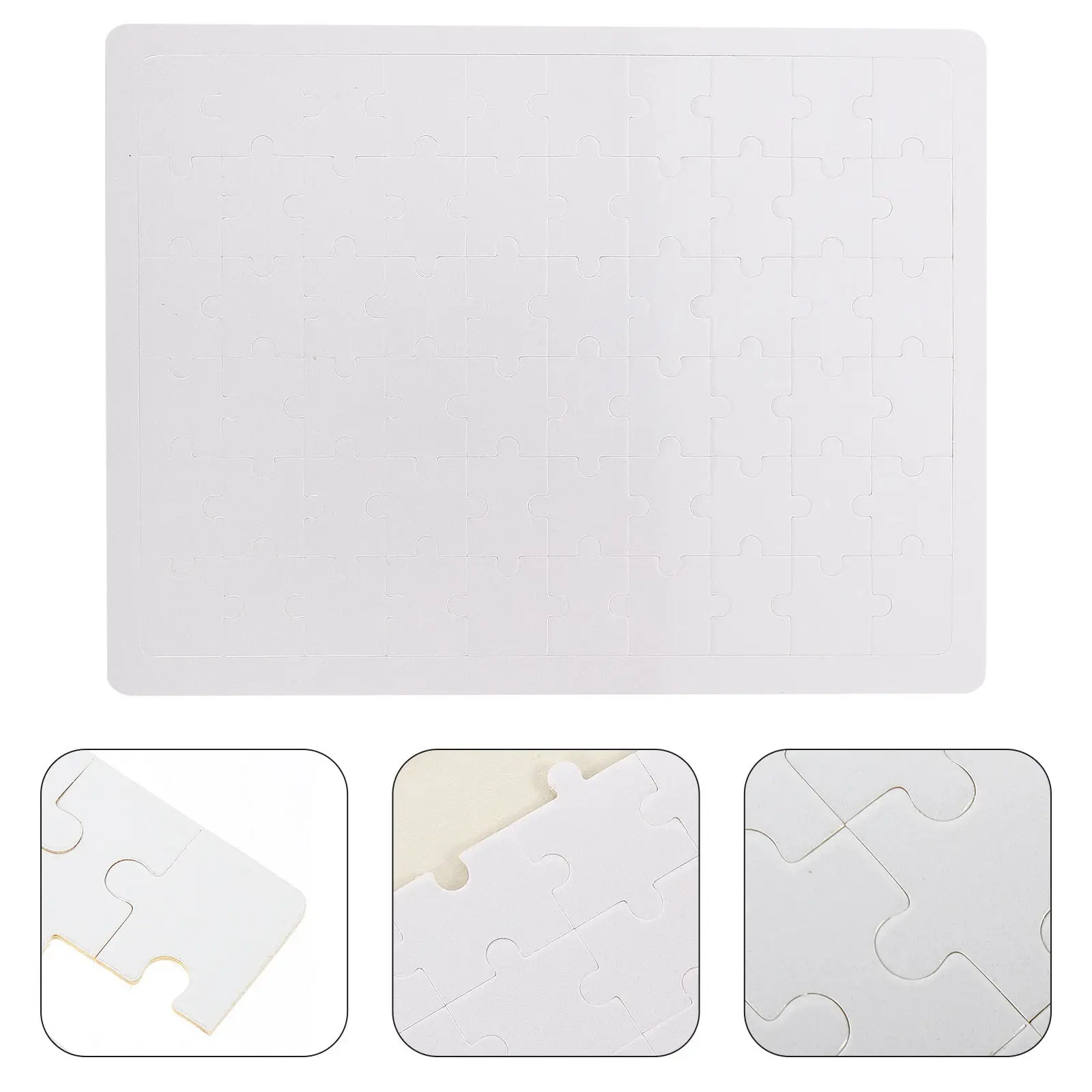 

Wooden Jigsaw Puzzle Blank Diy Heat Transfer Sublimation Craft For Kids Educational Painting Game Puzzle