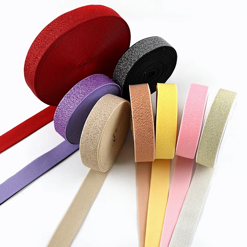

5/10/20M 25-50mm Colored Nylon Elastic Band Dress Coat Waistband Rubber Bands Garment Belt Sling Stretch Tape Sewing Accessories