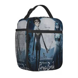 Corpse Bride Poster Insulated Lunch Bag Cooler Lunch Container High Capacity Tote Lunch Box Girl Boy School Travel