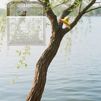 Bird Cage Dust Cover Netting Adjustable Birds Side Covers Parrot Birdcage Protectors Mesh