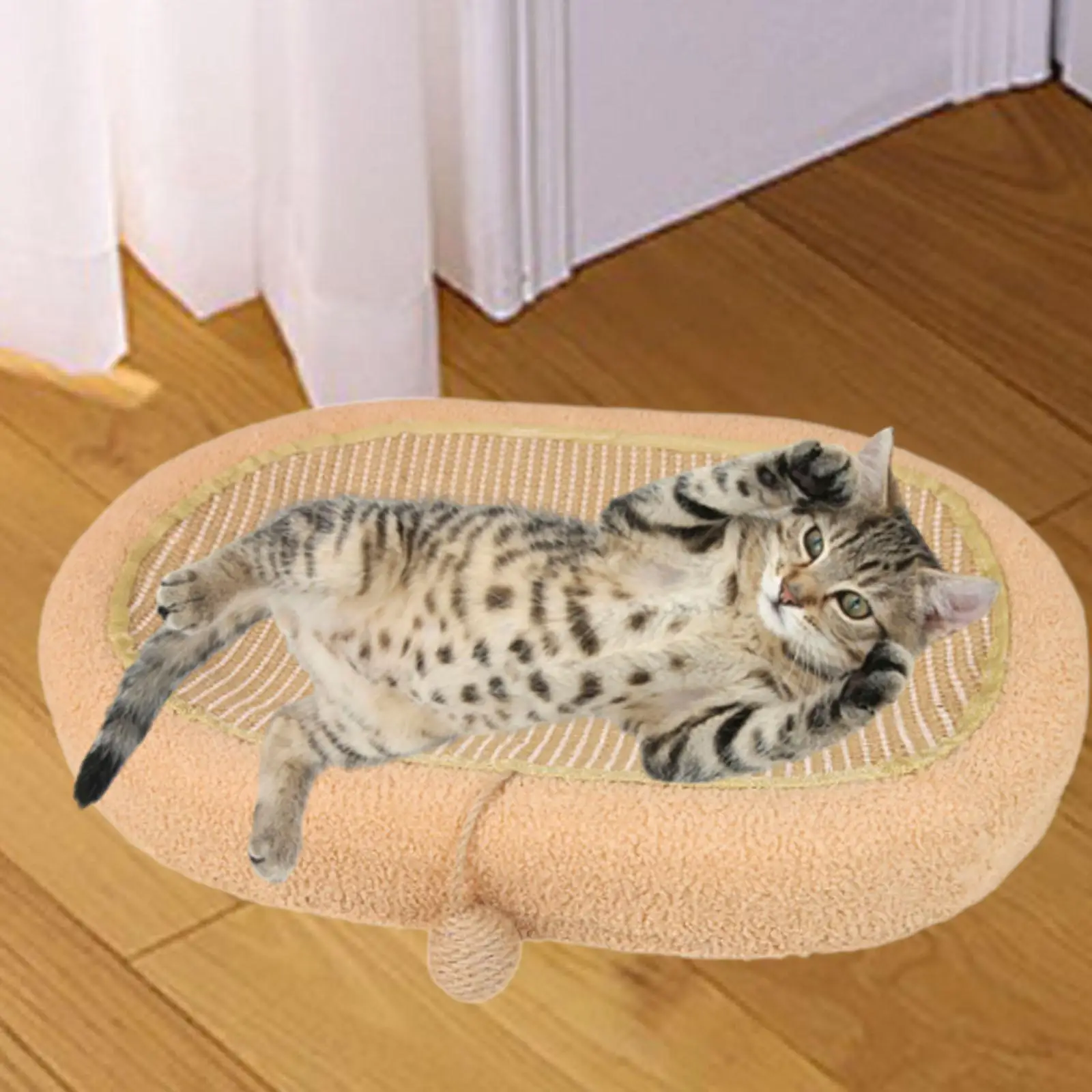 

Cat Scratcher Lounge Cat Scratching Mat for Small Medium Large Cat Pet Toys