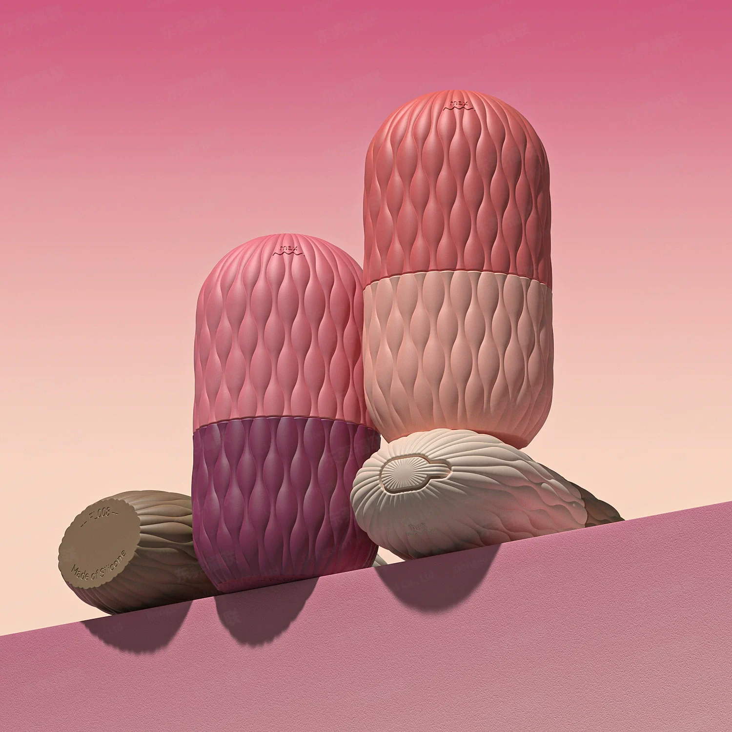 ลูกกลิ้งน้ําแข็งบนใบหน้าและถาดน้ําแข็ง - เครื่องมือนวดหน้าซิลิโคนเกรดอาหารสําหรับการดูแลผิว บรรเทาอาการบวม