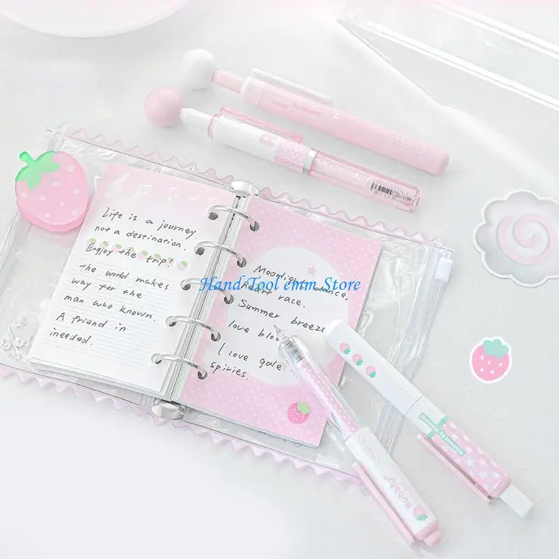 

H37F 4PCS Гелевая ручка для декомпрессии Выдвижная гелевая ручка для ежедневного написания заметок