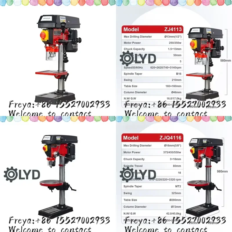ZJ4113 Industrial Precision Bench Drill Cast Iron Stable Body High Spindle Accuracy Continuous Reliable Operation