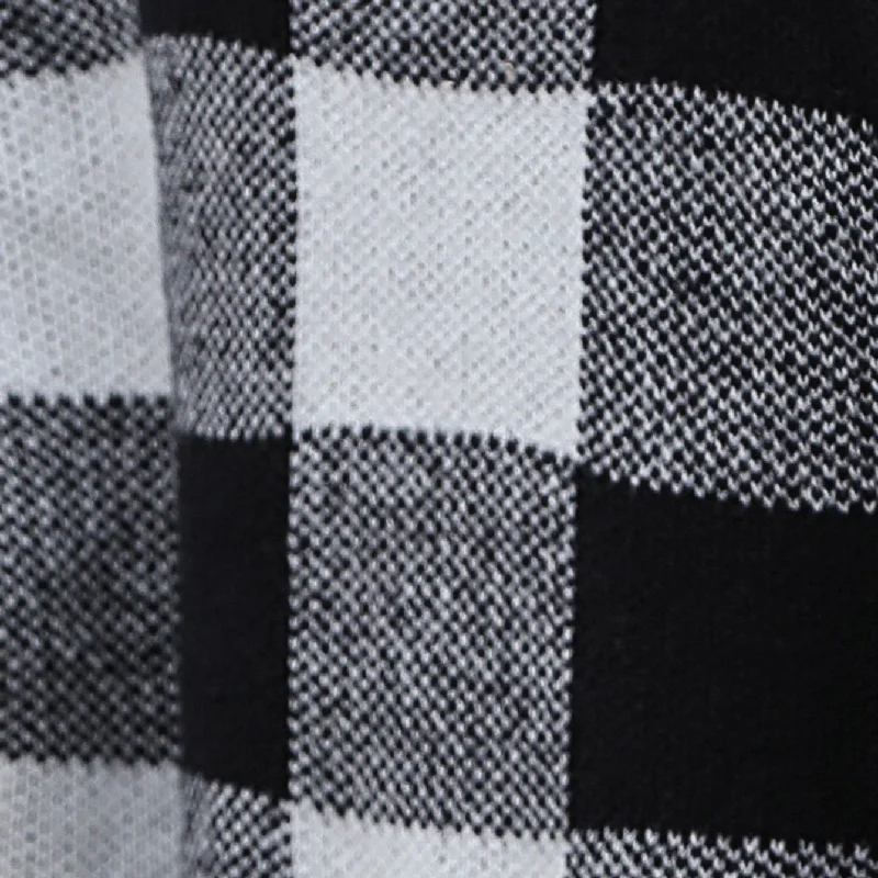 2023 Autumn And Winter Women's Temperament Elegant Knitted Sweater Thick Coat Round Neck Plaid Loose Fashion Casual Cardigan