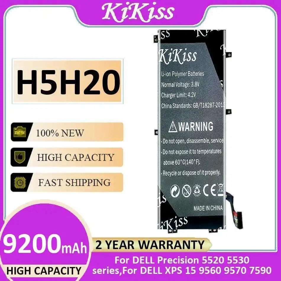 

Laptop Battery H5H20 9200Mah For Dell Precision 5520 5530 Xps 15 9560 9570 7590 Not 5510 9550