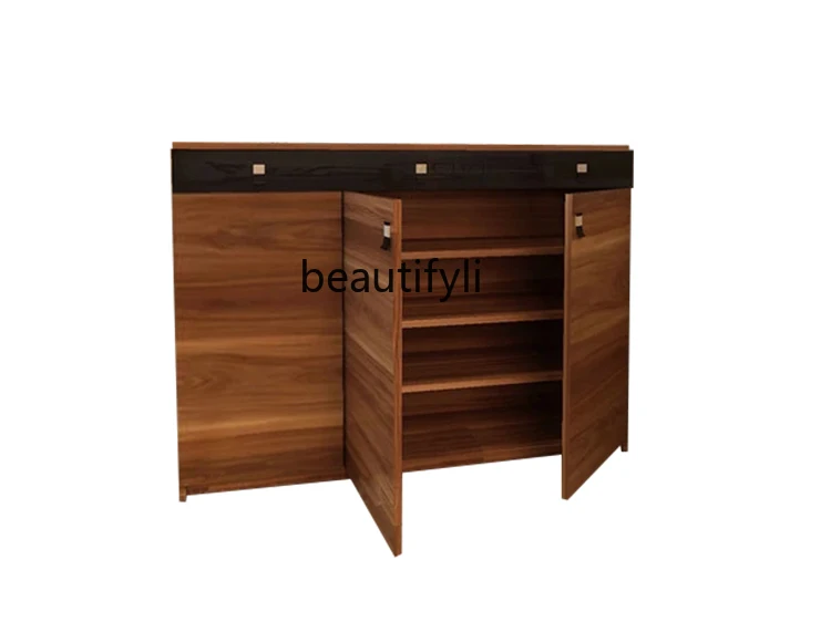 Chinese walnut, shoe cabinet, shoe rack, environmentally friendly, dust-proof locker, foyer cabinet