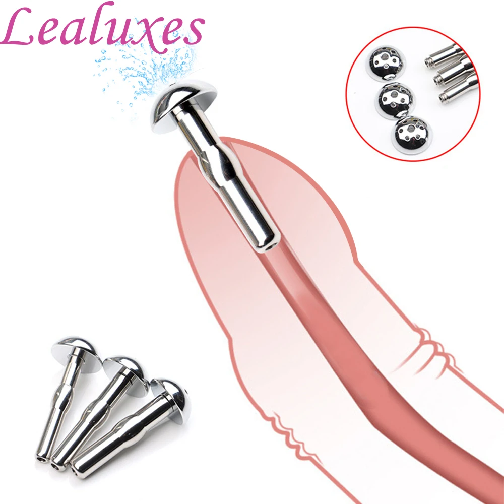 Stainless Steel Hollow Urethral Plug Insert Sounding Rod Penis Plug Urethral Dilators Catheter Male Mastuburator Adult Sex Toys