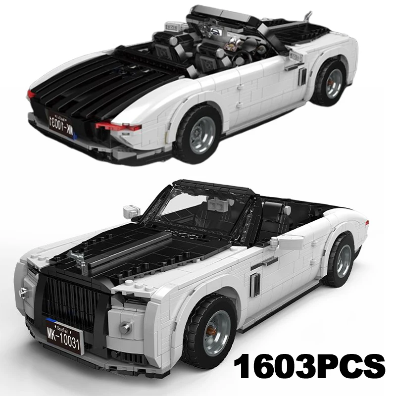 1603PCS Technical Super Racing Car Rolls-Royce Building Blocks Sportcars Hypercar Bricks Model Vehicle Toys Kids Adult For Gifts