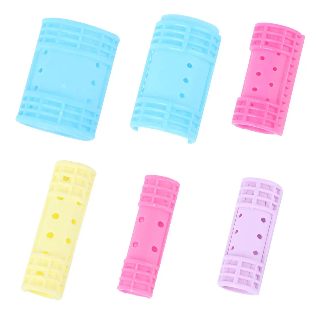 

1Set Assorted Color Plastic Hair Rollers Strong Shape Retention Curling Styling Tools for Long Short Hair Salon Hairdressing