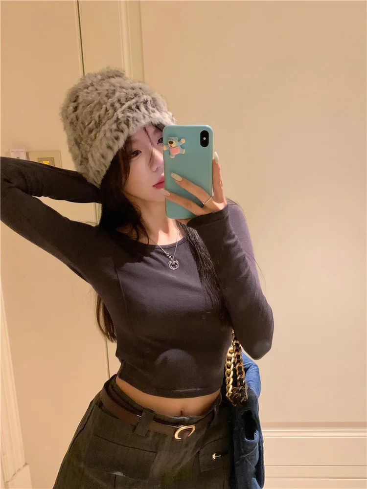 긴 소매 티셔츠 여성 레이스 패치 워크 탑 슬림 피트 경량 봄 Emo 고딕 캐주얼 트렌디 데일리 쿨 스트리트 스타일