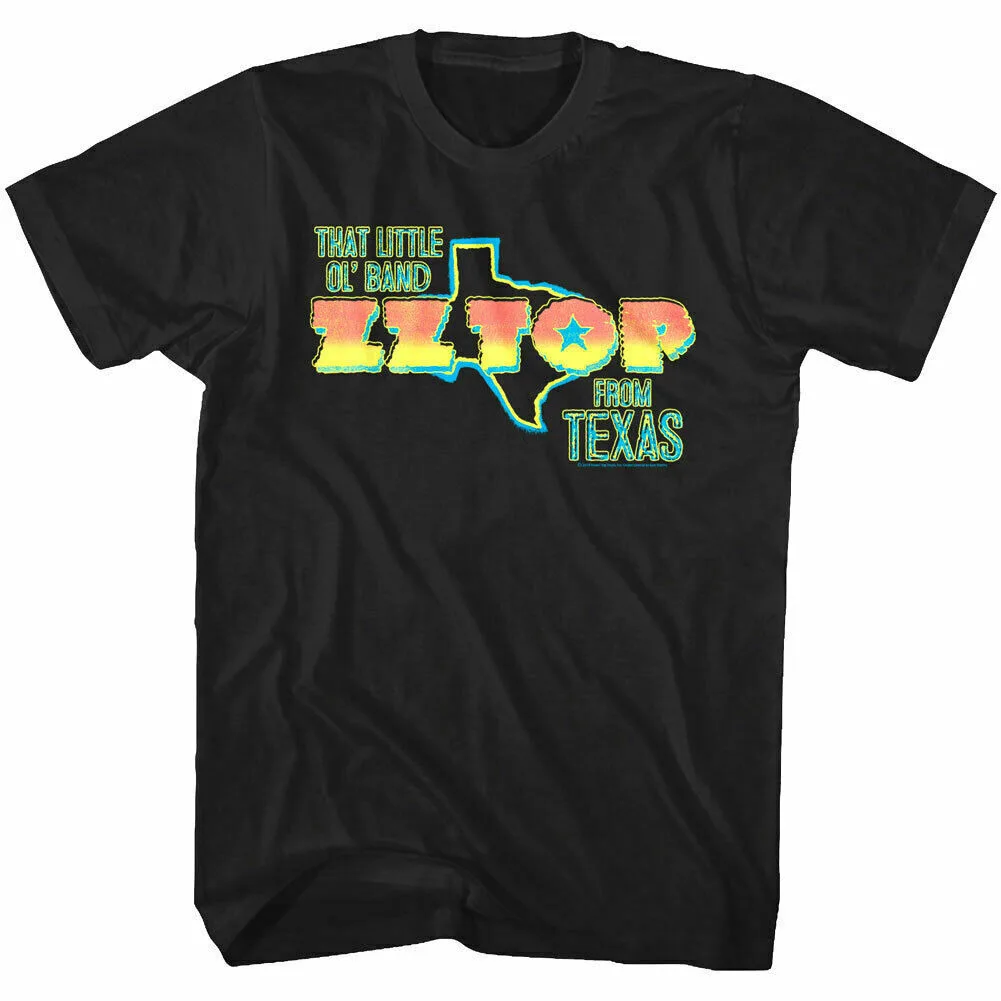 ZZ Top Little Ol’ Band from Texas Men’s T Shirt Shirt For Music Fan