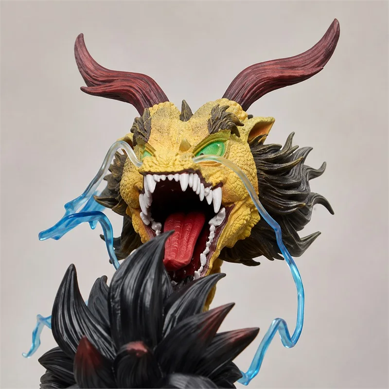 Anime Dragon Ball LS Dragon Fist Super Saiyan 4 Goku Figure Dual-Head Sculpt Statue Model Birthday Gift view 3