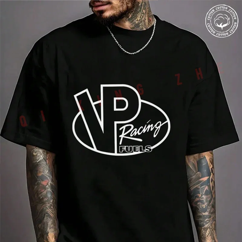 

VP Racing Fuels Graphic Motorcycle T-Shirt For Riders Men's Cotton Fashion Casual High Quality Round Neck Tshirt Tee