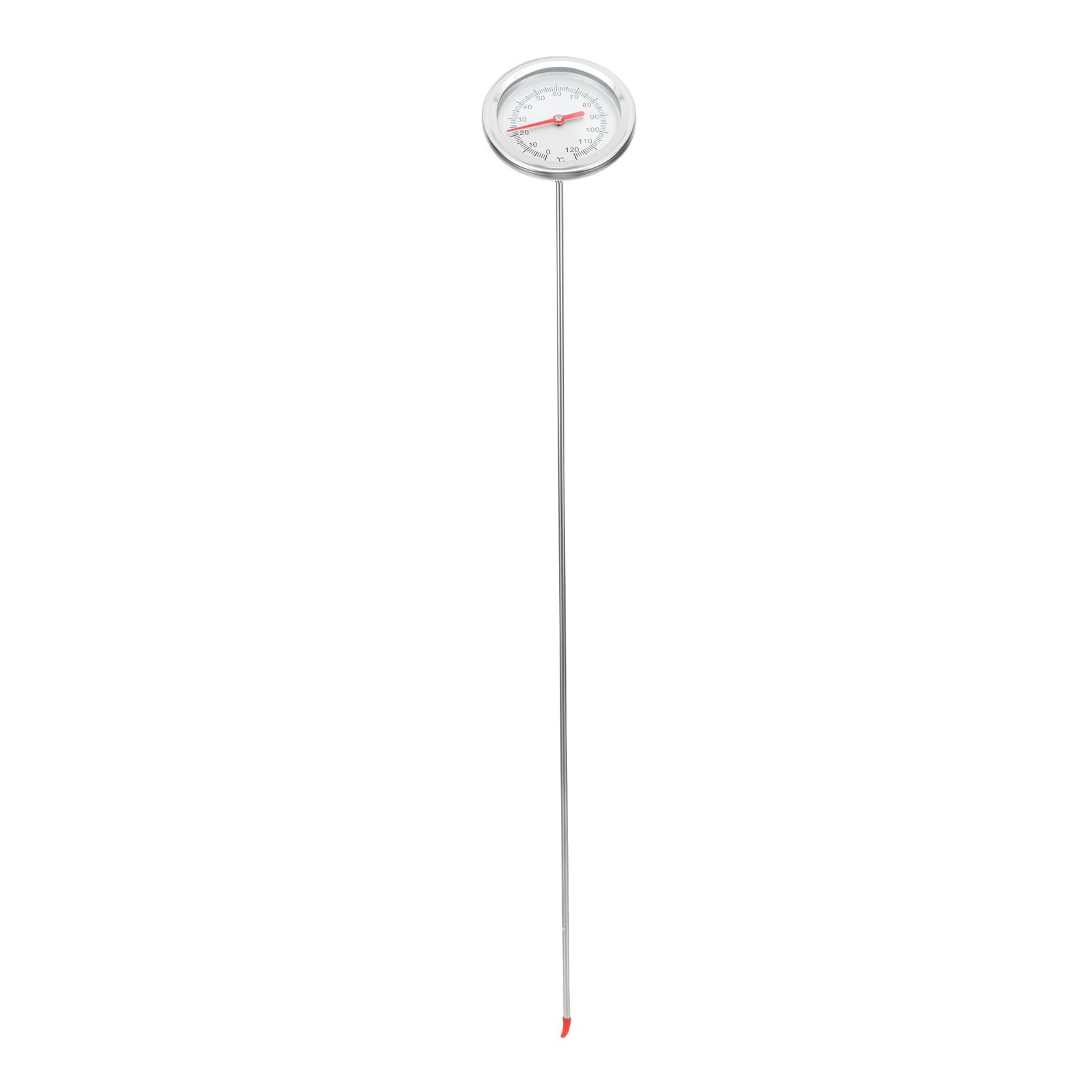 

Stainless Steel Soil Thermometer Elongated Probe Quick Measuring Gardening Compost Tool Practical Home Greenhouse Use