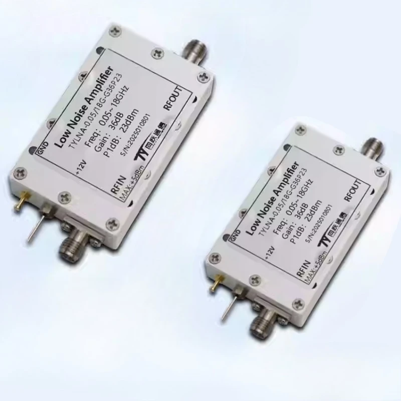 

Малошумящий радиочастотный усилитель 0,2–18 ГГц, широкополосный малошумящий усилитель LNA, усиление 35 дБ