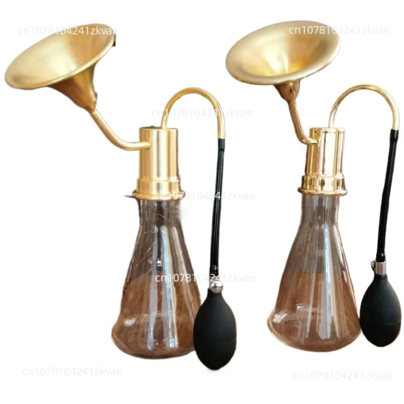 

Glass Fragrance Bottle Spa Spa Funnel Device Brass Instrument Liquor Essential Oil PerfumeCoffee