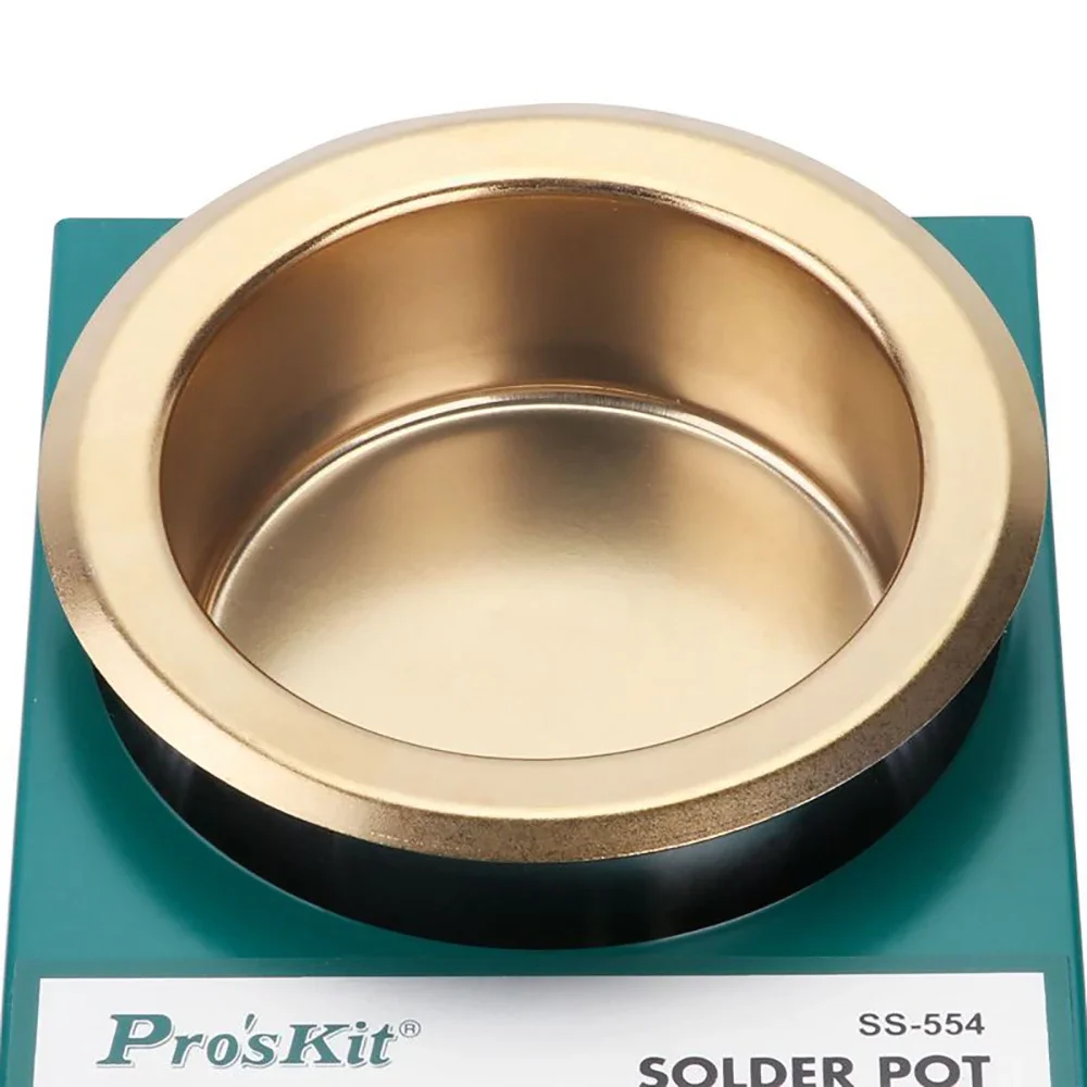 Pro'skit SS-554H 220V 300W stainless steel welding pot melting tin 2.2kg round tin furnace welding bath temperature 100℃-450℃