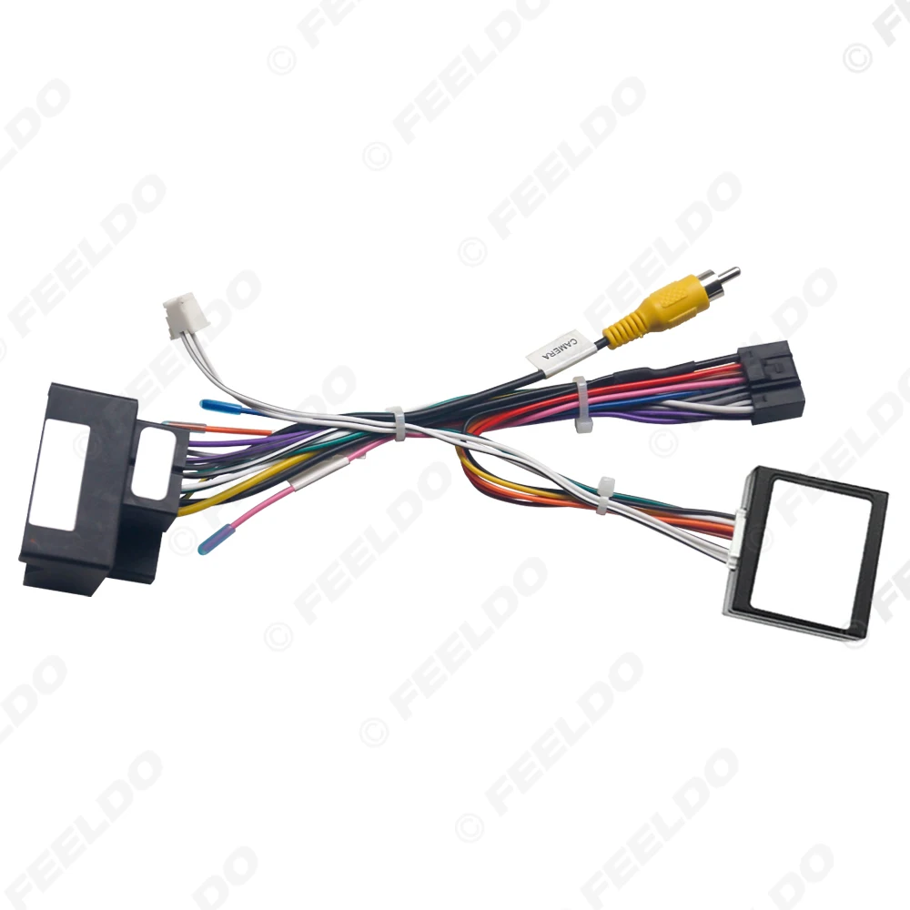 FEELDO Android Car Media Player Navi Radio CANBUS BOX Wire harness For Volkswagen Golf 5/6/Polo/Passat/Jetta/Tiguan/Touran/Skoda