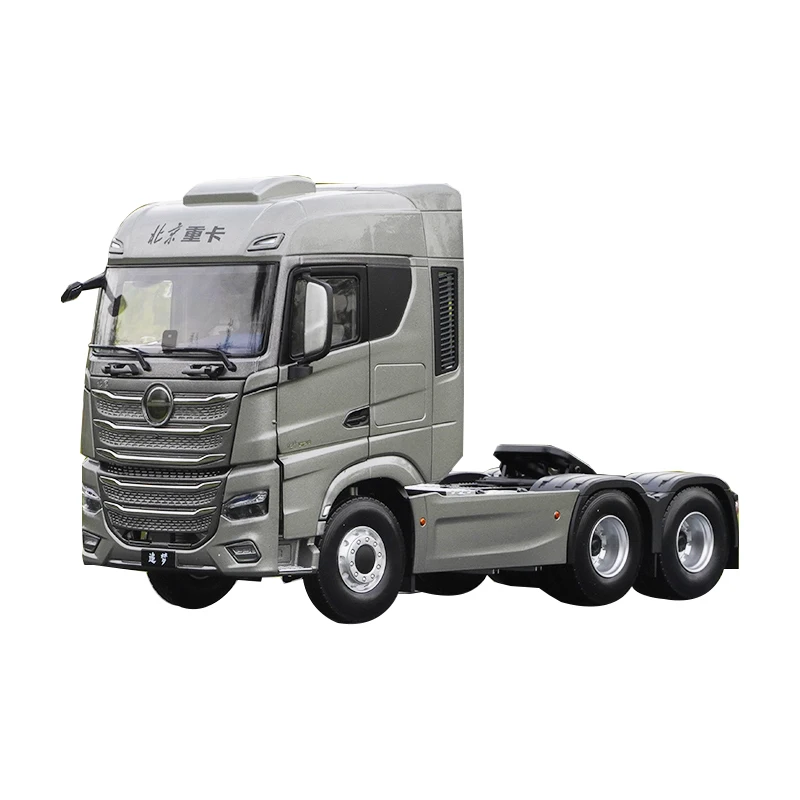 Original 1:24 Beijing Heavy Truck Tractor Model Fuxing Dream Tractor Alloy Simulation Truck Model Finished Toy Gift Collection