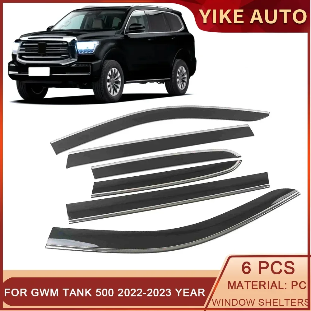 

For GWM Tank 500 2022-2023 Car Window Sun Rain Shade Visors Shield Shelter Protector Cover Sticker Exterior Accessories