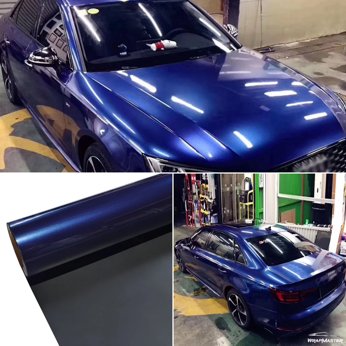 

PET Backing Metal Vinyl Car Stickers Paint lntergalactic Blue Glossy Metallic Film
