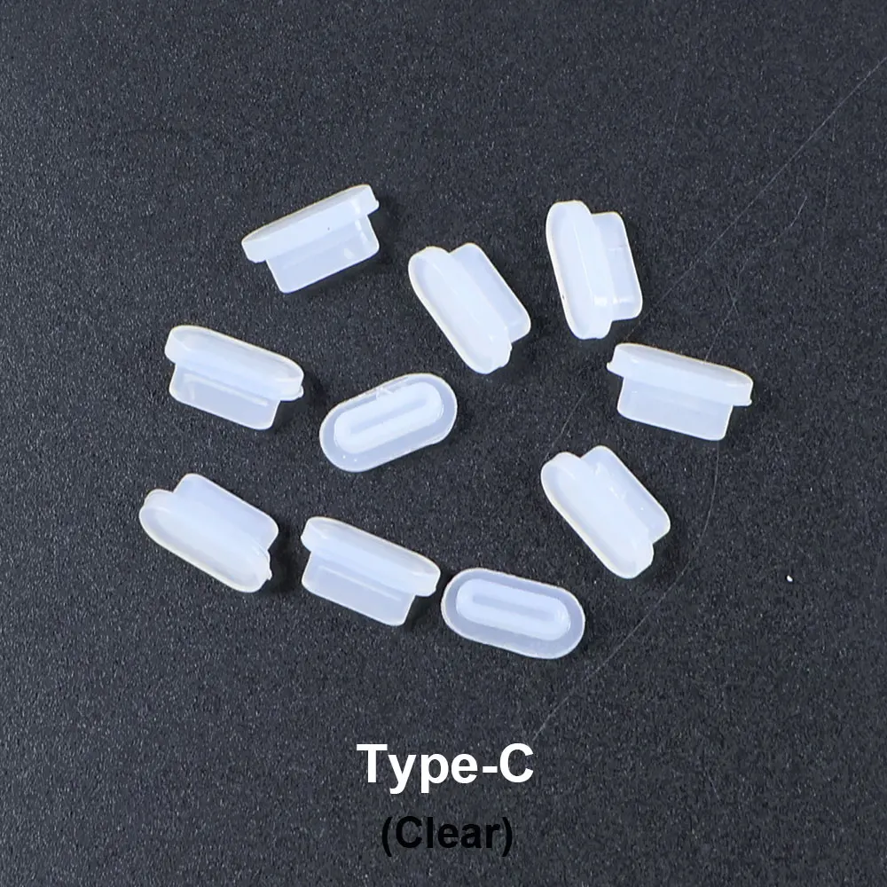 JCD 50pcs Silicone Dust Plugs Type-C Micro USB Phone Anti-dust Protector Cover USB Charging Port HDMI-Interface RJ45 For Laptop image 3