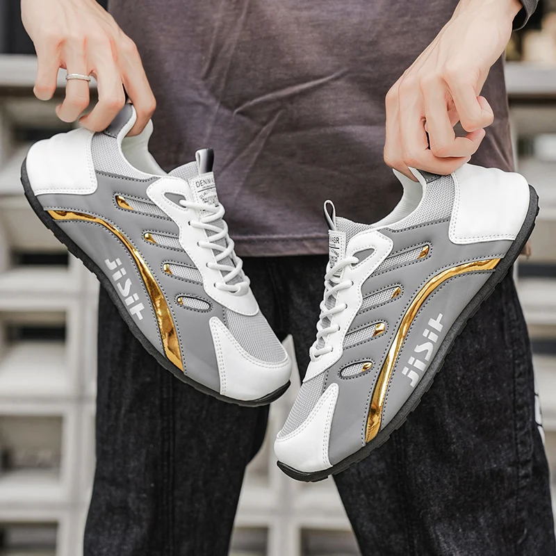 

Breathable and Comfortable Men's Sports Shoes, with An Inner Height Increase and A Low Top Strap, Suitable for Outdoor Sports An