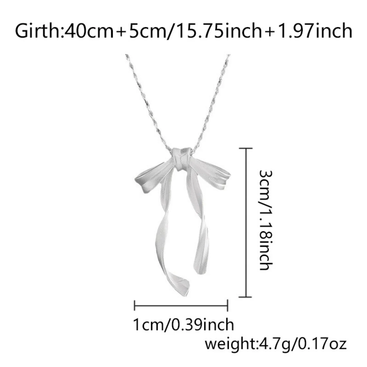 Süßer, cooler Stil Metallband-Schleife mit simulierten Perlenkette für Frauen, zierliche elegante Twist-Schleife Choker, ästhetischer Schmuck – Detail 33