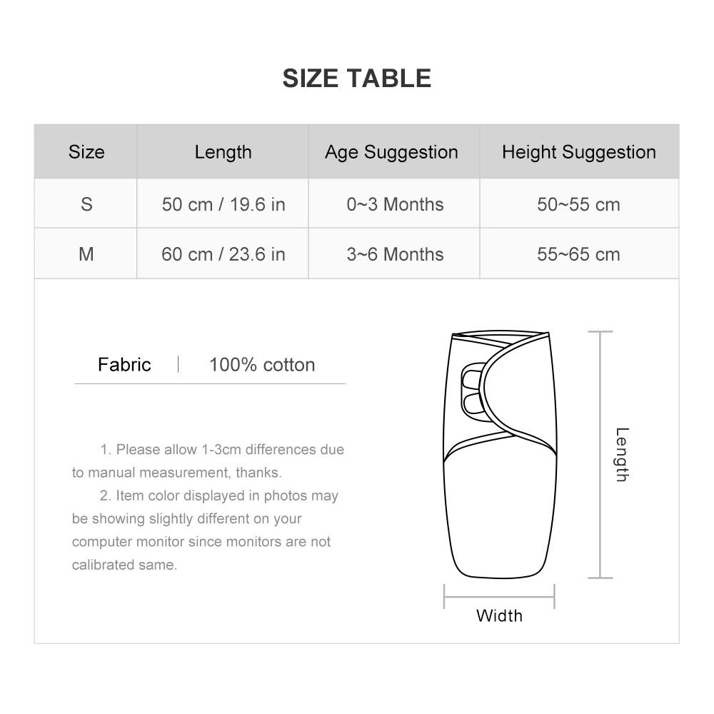 0-6Months Newborn Baby Sleeping Bag Summer Thin Soft 100% Cotton Comfort Newborn Swaddle Wrap Anti Startle Baby Sleepsack