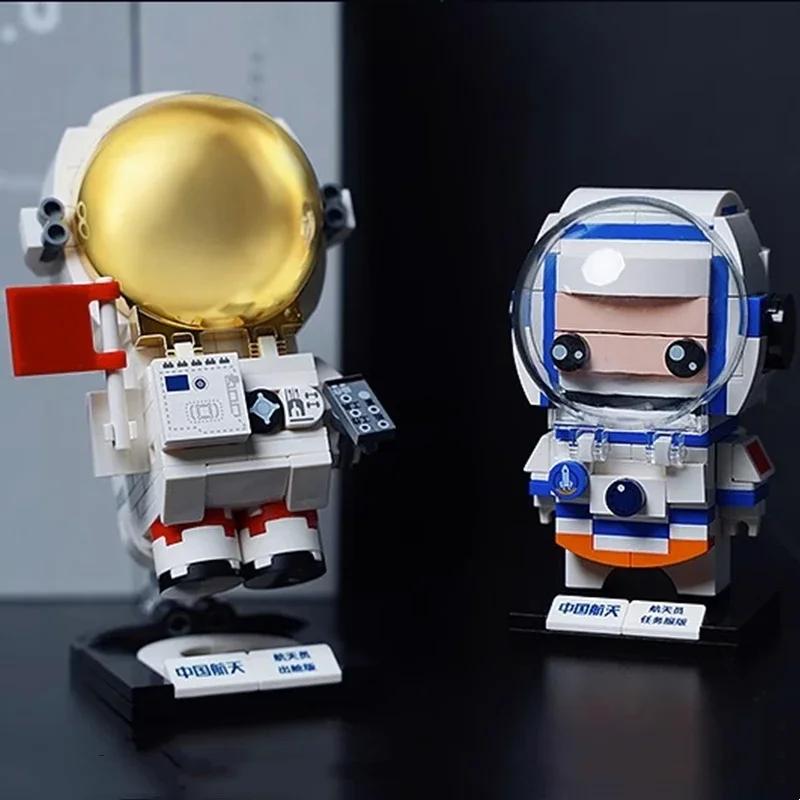 Keeppley-bloques de construcción de astronauta aeroespacial para niños, juguetes educativos ensamblados, modelo de adorno, regalo de cumpleaños, China, nuevo