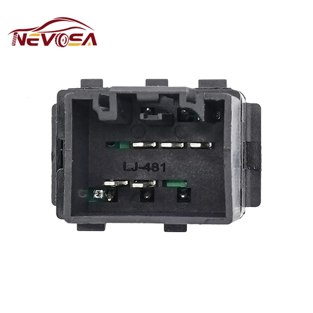 NEVOSA 5L1Z-14529-BA Electric Auto Power Window Switch For 2002-2008 Ford F150 Expedition Lincoln Single Regulator Button 5Pins